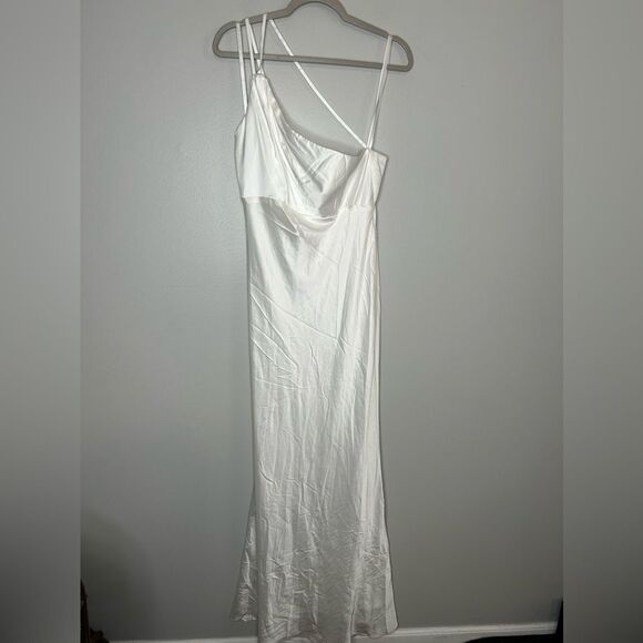 Ieena by Mac Duggal Double Strap One Shoulder Dress 55385 - Picture 7 of 10